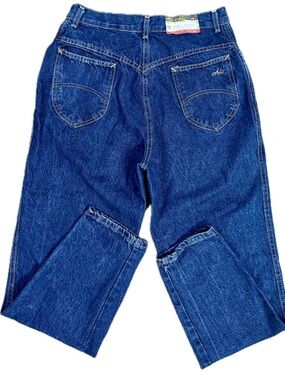 NWT VTG 80s 90s Chic by h.i.s High Waisted Tapered Mom Jeans Dark Wash Sz 14